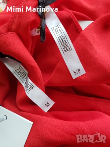 Червен топ със странични ципове и джобче Jennifer Lopez ♥ , снимка 3 - Корсети, бюстиета, топове - 30554778