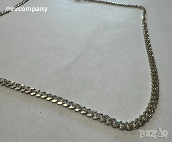 Сребърен синджир 11.16гр.49см., снимка 5 - Колиета, медальони, синджири - 54354578