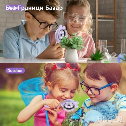 Нов Портативен цифров микроскоп 500X USB 2MP с LED светлини за деца играчка, снимка 8 - Образователни игри - 54155269