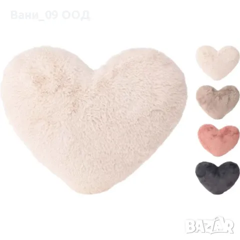 Плюшена възглавница "Сърце"