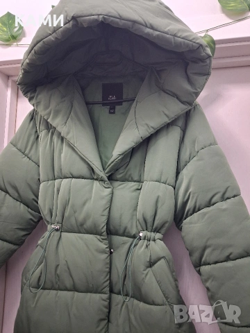 Уникално дамско зимно дълго яке L/XL, снимка 3 - Якета - 53232665