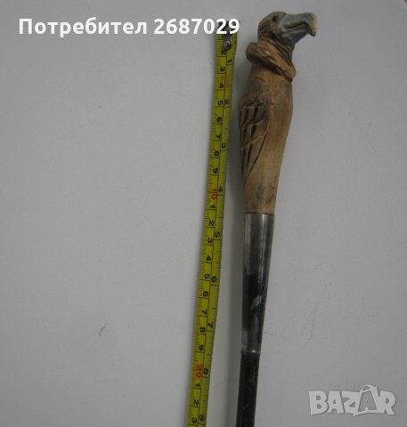 Бастуни: с орел дърворезба, стар, стари бастуни, 90 см, 1 м., снимка 7 - Други ценни предмети - 29731766
