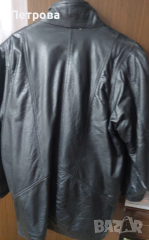 Кожено яке, черно, ново, снимка 4 - Якета - 52446142