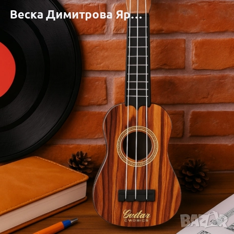 Детска механична китара – Реалистичен дизайн за музикални игри, снимка 5 - Образователни игри - 51760970