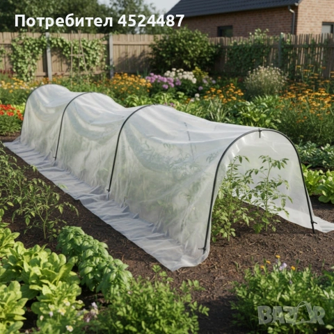 Мини оранжерия - сгъваема, практична и идеална за всеки градинар - 1.8 х 10м, снимка 2 - Оранжерии - 53981961