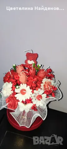 Букет от ароматни соеви свещи 