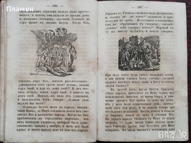Библейская история /1859/, снимка 7 - Антикварни и старинни предмети - 36430795