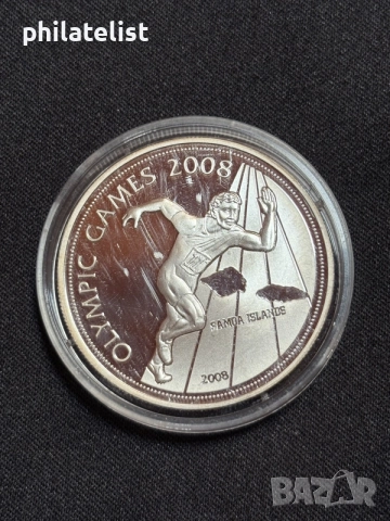 Самоа 2008 - 5 долара - Олимпийски игри 2008 година UNC, снимка 2 - Нумизматика и бонистика - 55922596