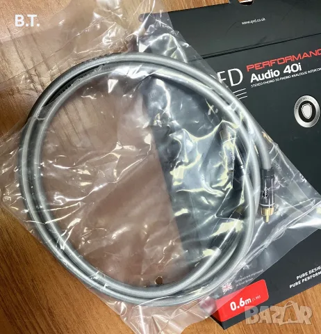 Кабел RCA to RCA "QED Performance Audio-40i", снимка 4 - Други - 56475142