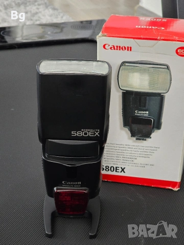 Нова светкавица Canon 580 EX TTL Speedlite , снимка 4 - Фотоапарати - 53926588