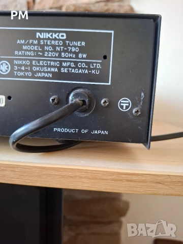Тунер NIKKO-NT 790, снимка 5 - Ресийвъри, усилватели, смесителни пултове - 54218489