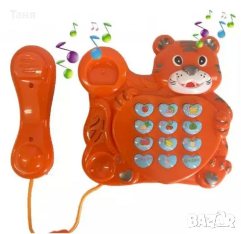 Музикален телефон Тигър – Образователна играчка за деца, снимка 2 - Образователни игри - 48434273