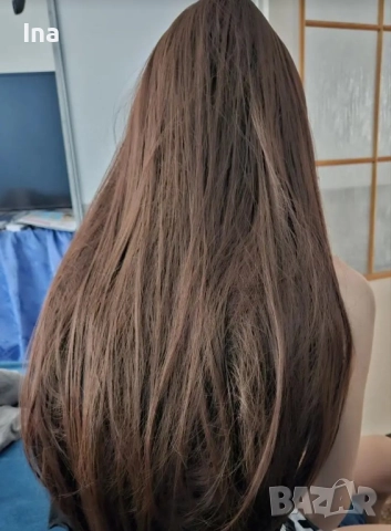 Кестенява луксозна  перука , снимка 11 - Аксесоари за коса - 51751152
