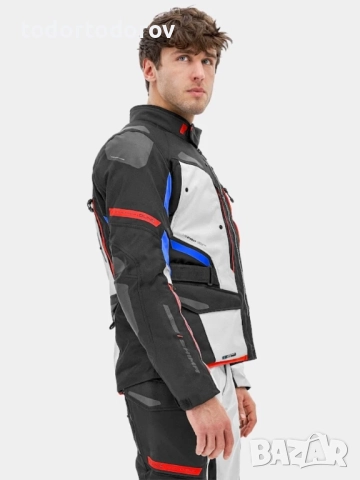 Мъжко текстилно мото яке SHIMA DUNE Red/Blue,протектори,вентилация, снимка 6 - Аксесоари и консумативи - 51870377
