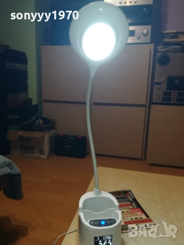 POKO LED ЛАМПА С ЧАСОВНИК-НАСТОЛНА GERMANY 3108250811, снимка 4 - Лед осветление - 51548244