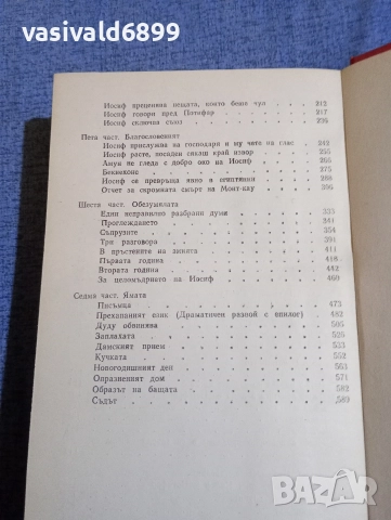 Томас Ман - Йосиф и неговите братя , снимка 7 - Художествена литература - 52637046