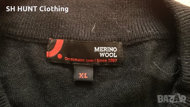 Dressmann 50% Merinoull 50% Akryl за лов риболов L - XL жилетка 50% мериносова вълна 50% акрил - 86, снимка 4 - Пуловери - 35596154