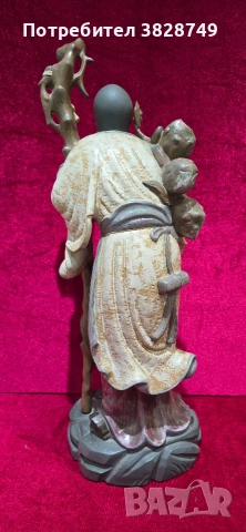 Огромна порцеланова фигура на ядро, снимка 3 - Антикварни и старинни предмети - 53342020