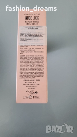 GOLDEN ROSE NUDE LOOK Тониращ овлажняващ крем SPF 25, снимка 2 - Декоративна козметика - 52174879