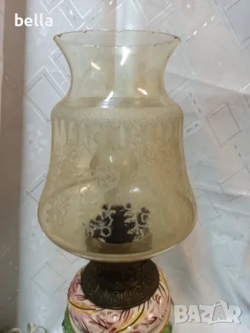 Антикварна висока настолна лампа Capodimonte, снимка 5 - Антикварни и старинни предмети - 49646525