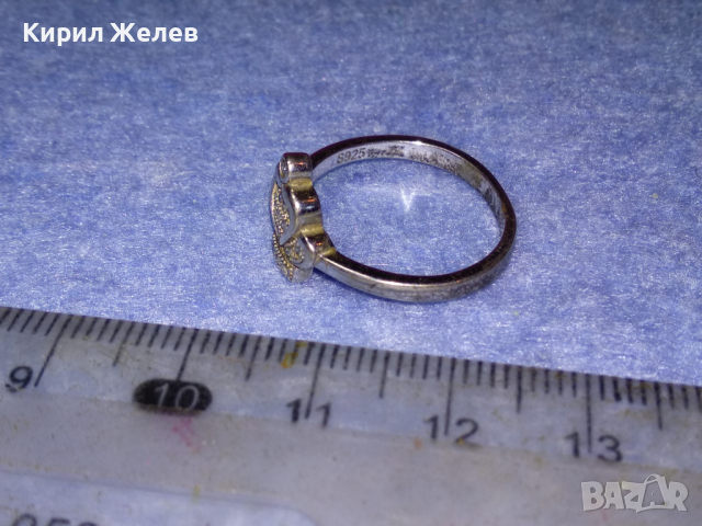 АРИСТОКРАТИЧЕН СКЪПОЦЕНЕН СРЕБЪРЕН ПРЪСТЕН на ПАНДОРА ЛАКИРАНО СРЕБРО S925 с ИСКРЯЩИ ЦИРКОНИ 43238, снимка 12 - Пръстени - 44692337