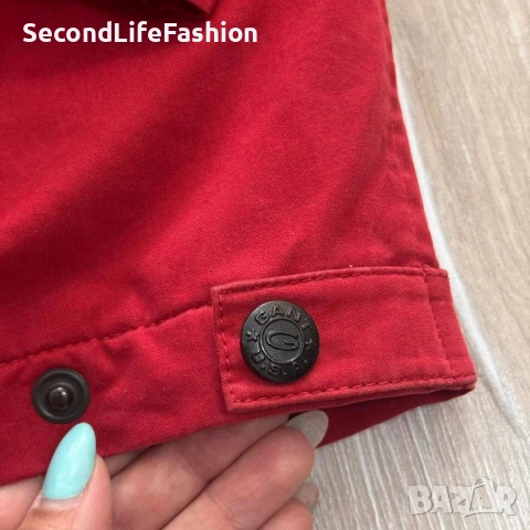 GANT Madison мъжко винтидж червено яке размер L, снимка 6 - Якета - 54173503