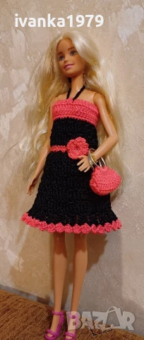 Дрехи за кукла Барби нови ръчно изработени , снимка 11 - Кукли - 50309093
