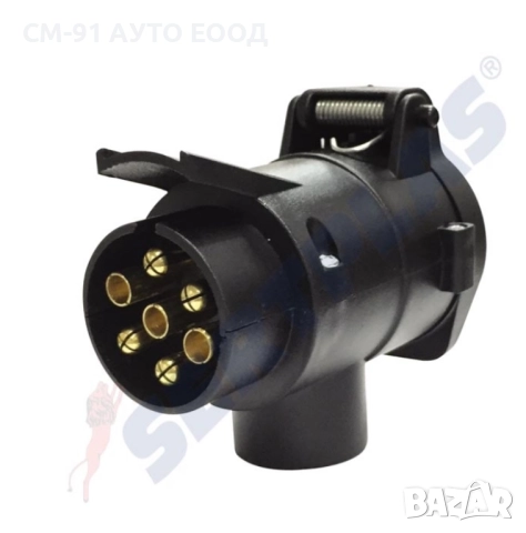 Букса ремарке 12V преходник от 7 към 13 шина 