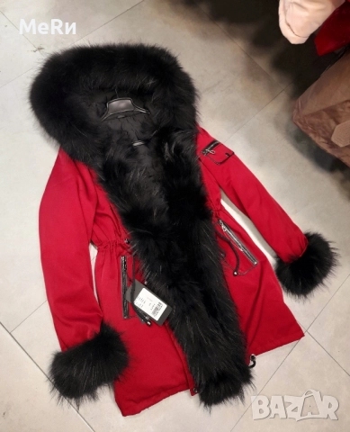 Парка с естествен косъм лисица, снимка 1