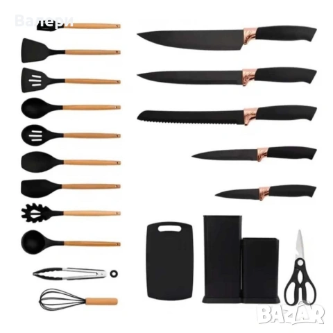 Кухненски комплект от 19 части Cheffinger KSUT01, снимка 5 - Прибори за хранене, готвене и сервиране - 53209397