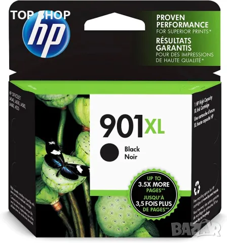 Касета HP 901XL Black High-yield Ink Cartridge | Works with HP OfficeJet J4500, J4680, 4500 Series