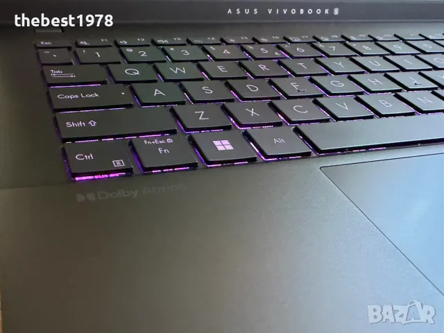 3k 120Hz OLED Asus 14s`Ryzen 9-8945HS/16GB LPDDR5/512GB SSD/Батерия 10ч/Harman Kardon, снимка 4 - Лаптопи за работа - 55947039