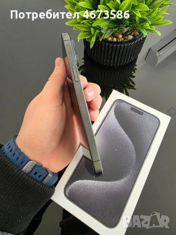 Най-ниска цена,iPhone 15 Pro Max 256GB Black Titanium | 87% батерия | SIM заключе, снимка 4 - Apple iPhone - 52910237