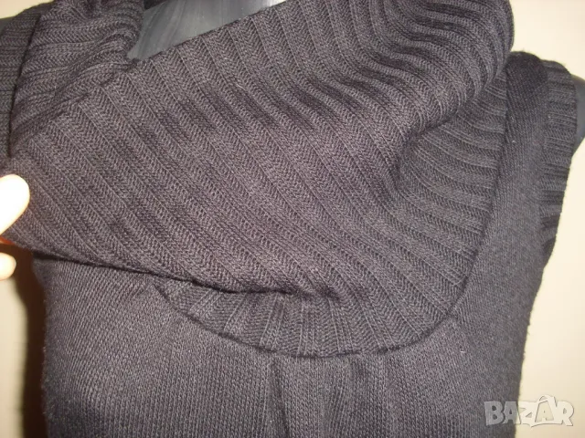 Рокля / туника - плетиво в черно, снимка 8 - Рокли - 49169873