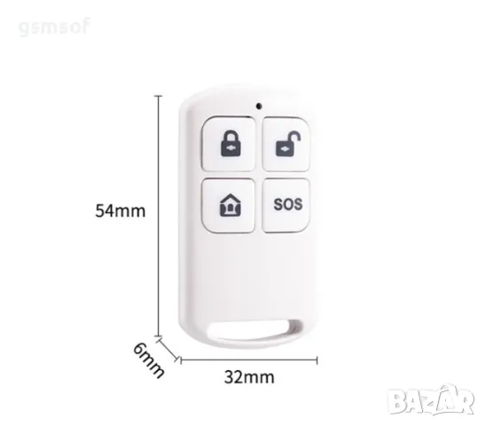 Дистанционно за алармена система 433mhz tuya, smart life, снимка 6 - Други - 47534895