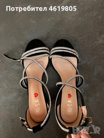 Токчета тип сандал 36 размер , снимка 2 - Дамски обувки на ток - 52017238