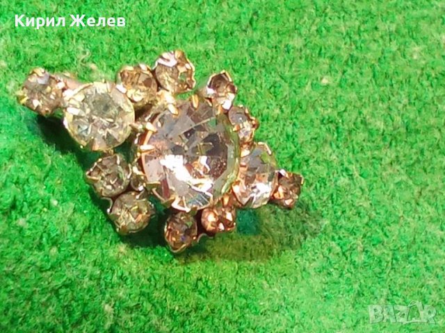 СКЪПОЦЕННА КРИСТАЛНА СРЕБРИСТА АРТ БРОШКА 27413, снимка 2 - Други - 37752083