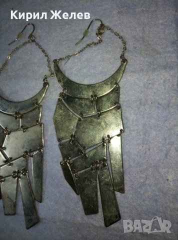 ШАРМАНТНИ СРЕБРИСТИ ДИЗАЙНЕРСКИ АРТ ОБЕЦИ от БЛАГОРОДНА НЕРЪЖДАЕМА СТОМАНА 22842, снимка 6 - Обеци - 42116431