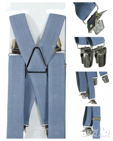 Сиви тиранти за голям мъж 