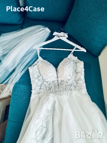 Страхотна сватбена рокля, снимка 6 - Рокли - 50508213