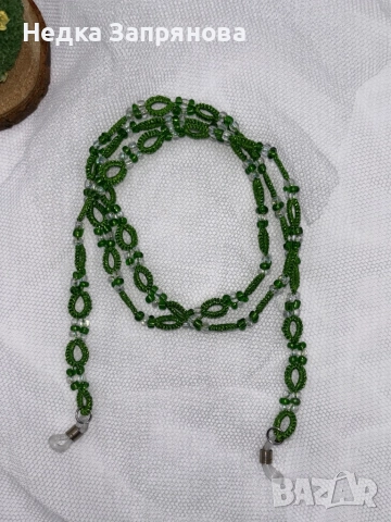 Синджирче за очила Ръчно изплетено Цветове по поръчка , снимка 4 - Слънчеви и диоптрични очила - 52713550