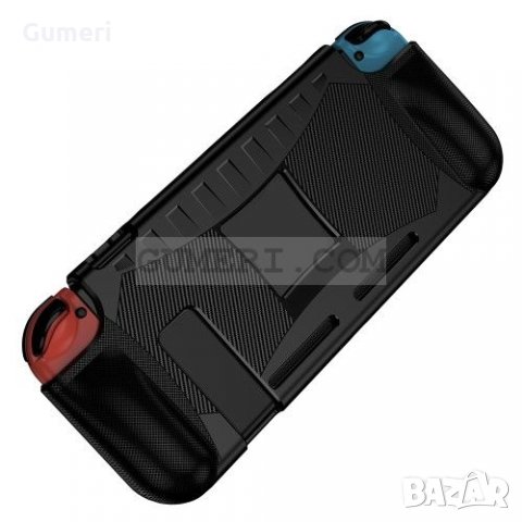 Nintendo Switch - Противоударен Силиконов Гръб - Черен, снимка 2 - Аксесоари - 35099927