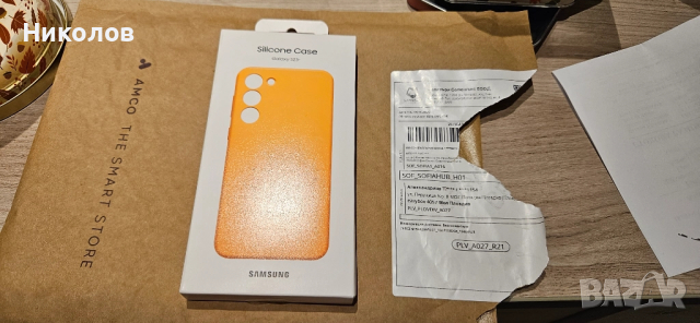 Оригинален силиконов кейс за Samsung Galaxy S23 + , снимка 3 - Калъфи, кейсове - 52434956