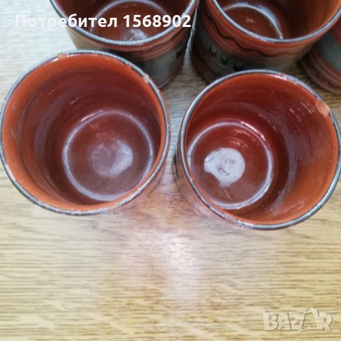 Комплект битови чаши керамика 6 бр., снимка 4 - Чаши - 30246651
