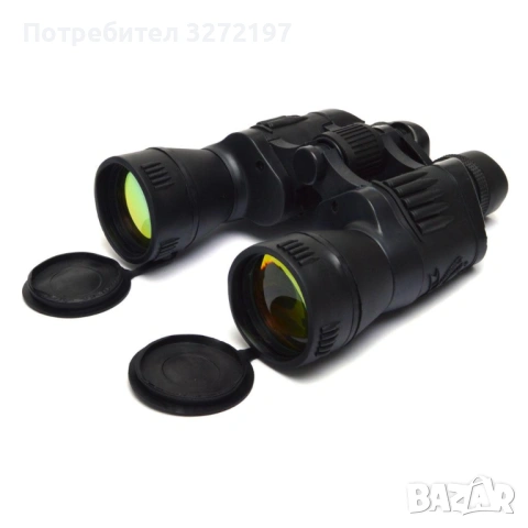 20 X 50 HD бинокъл 20X Zoom сгъваем мощен обектив преносим бинокулярен с цифров компас и чанта, снимка 3 - Друга електроника - 54177804