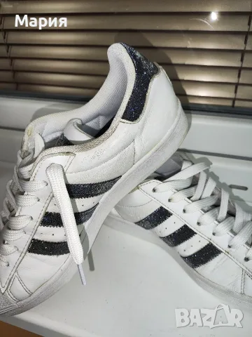 Оригинални маратонки adidas Superstar x Swarovski (модел FX7480), 40 номер, снимка 15 - Маратонки - 55801099