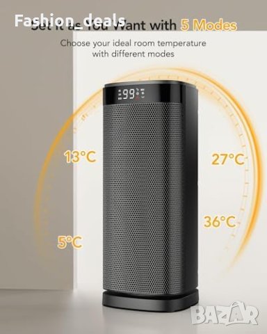 Нов Мощен 2000w Електрически Нагревател с EкO режим печка Духалка дом отоплление, снимка 3 - Други стоки за дома - 42747791