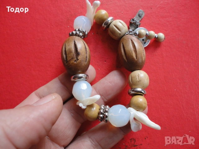 Страхотна разтегателна гривна с камъни и талисмани , снимка 3 - Гривни - 53023322