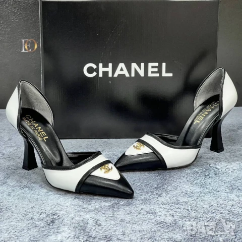 обувки на ток chanel, снимка 6 - Дамски обувки на ток - 51355935