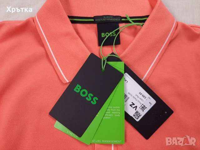 Hugo Boss Paule - Оригинална мъжка тениска с яка р-р L, снимка 7 - Тениски - 54151954